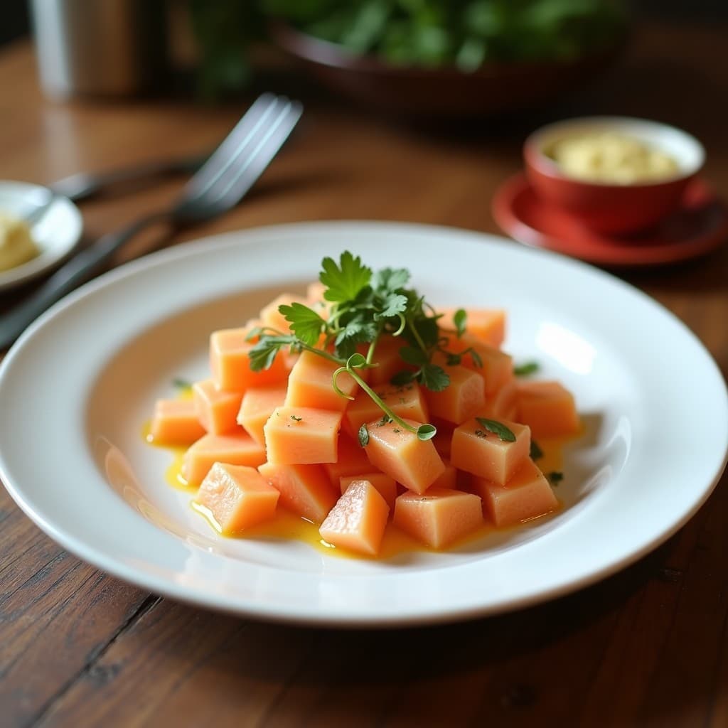 Ensalada de Algas Dulse y Pomelo con Aderezo de Jengibre: Receta Escocesa Crudivegana