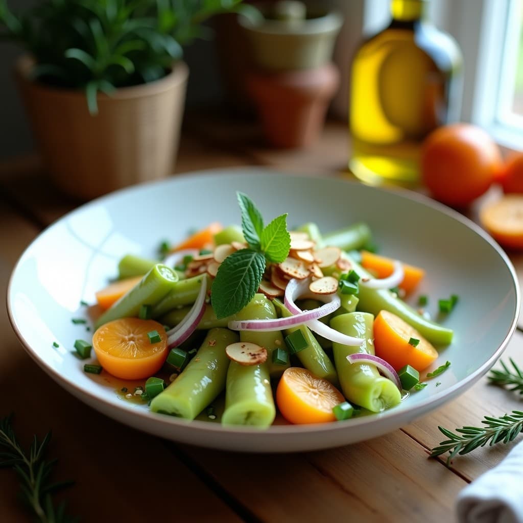 Ensalada de Algerozas, Níspero y Vinagreta de Miel de Romero: Receta Andaluza de Temporada
