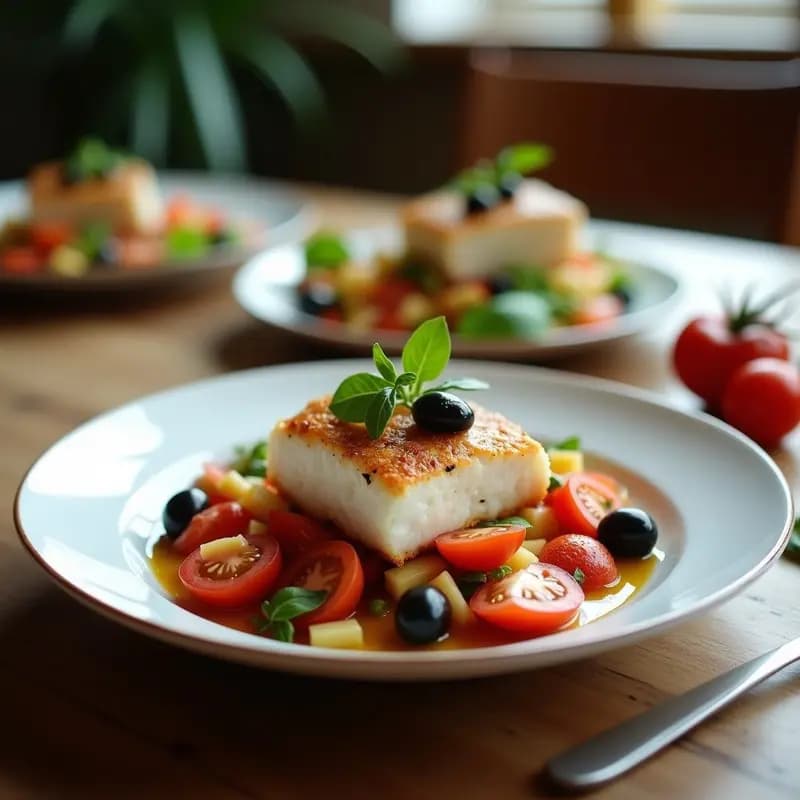 Ensalada de Bacalao Desmigado con Tomate y Aceitunas: Receta Vasca Fresca y Ligera