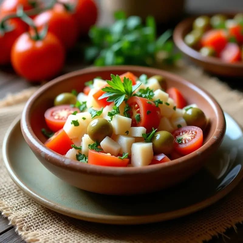 Ensalada de Bacalao con Tomate y Cebolla: Receta Vasca Refrescante y Sin Lactosa