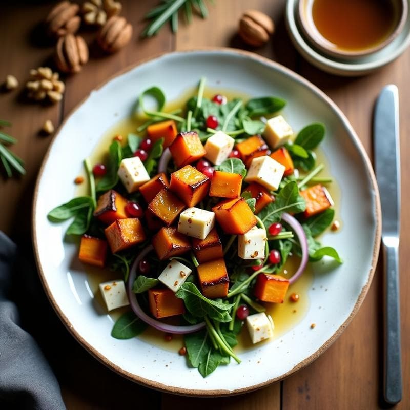 Ensalada de Burro y Batata Asada con Vinagreta de Miel y Mostaza: Receta Buchwick en 25 Minutos