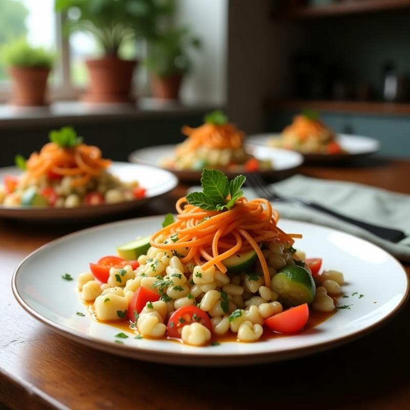 Ensalada César Vegana: Receta con Col Rizada y Aderezo de Anchoas en 15 Minutos