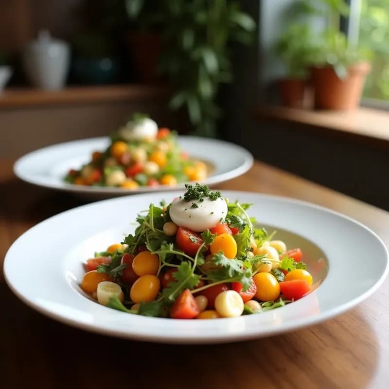 Ensalada César Vegana con Coliflor Asada: Receta Crujiente y Alta en Proteína