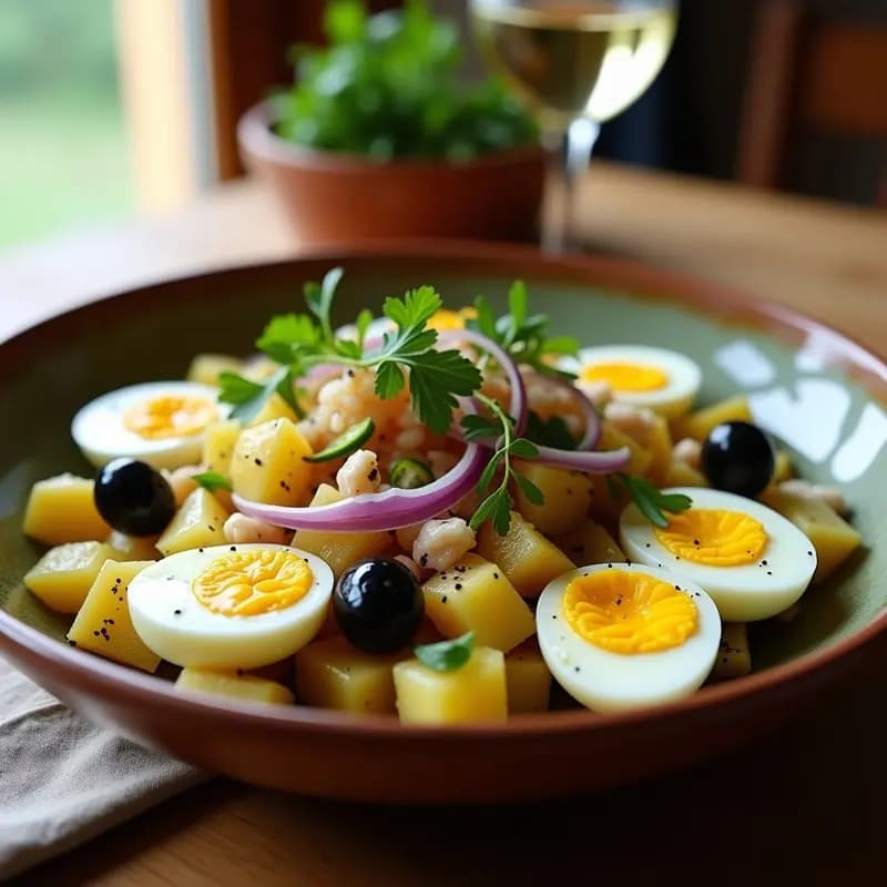 Ensalada Camerona: Receta Murciana con Bonito, Huevos y Patatas para el Verano