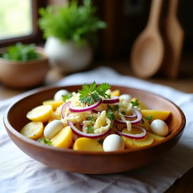 Ensalada Camperola Suiza: Receta Tradicional con Queso Alpino en 15 Minutos