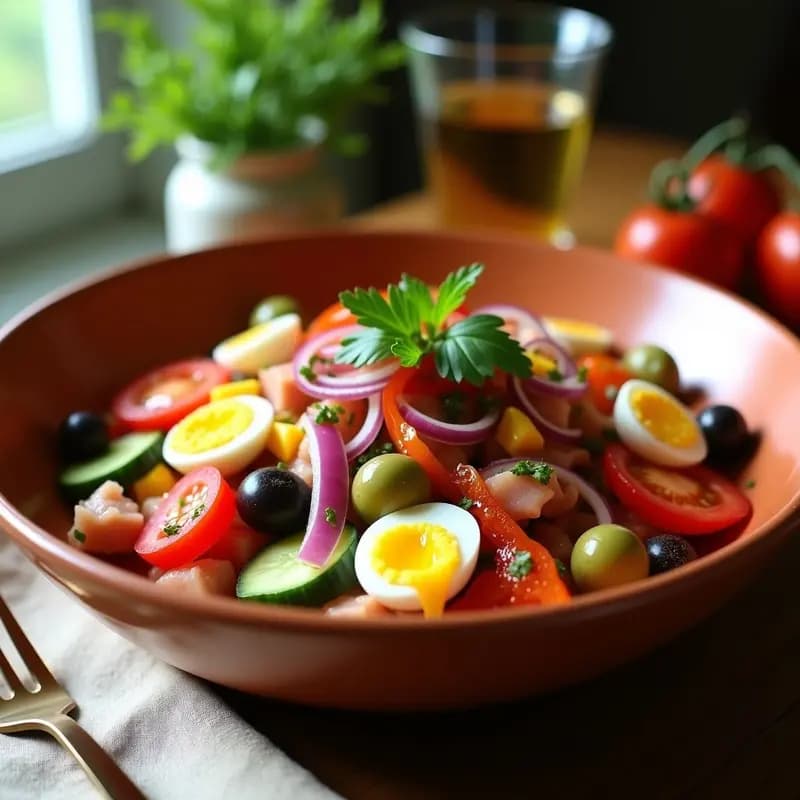 Ensalada Camperola con Ventresca y Pimientos Asados: Platos Fríos para Verano