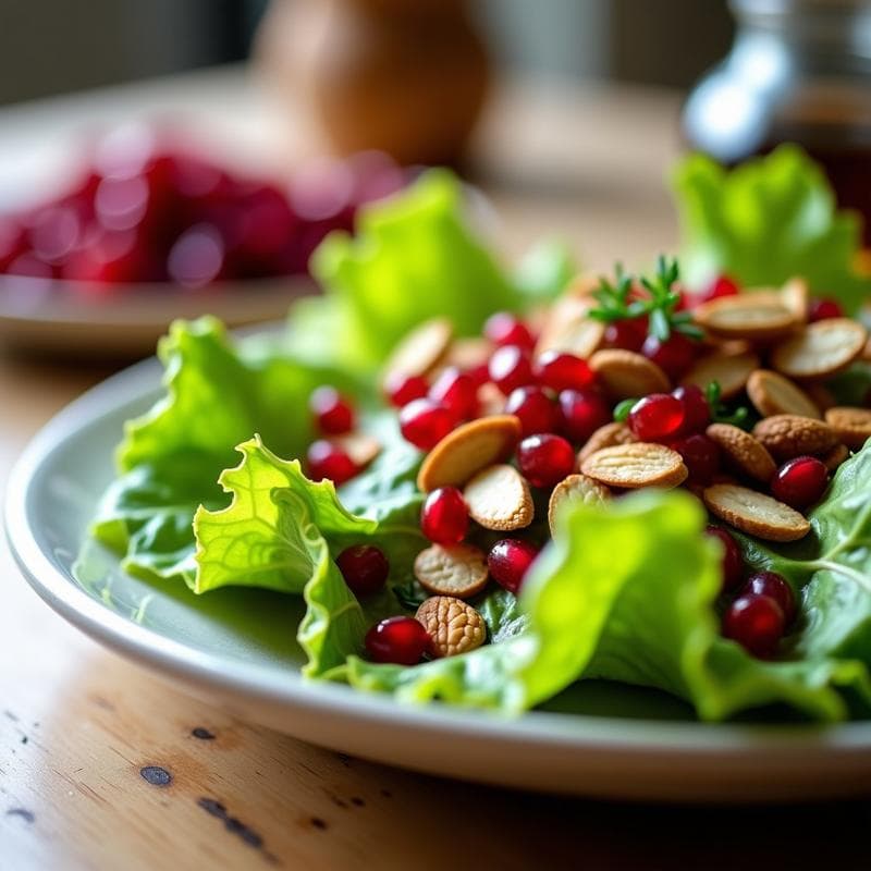 Ensalada de Canónigos y Granada con Vinagreta de Vinagre de Sidra: Receta Depurativa y Rápida