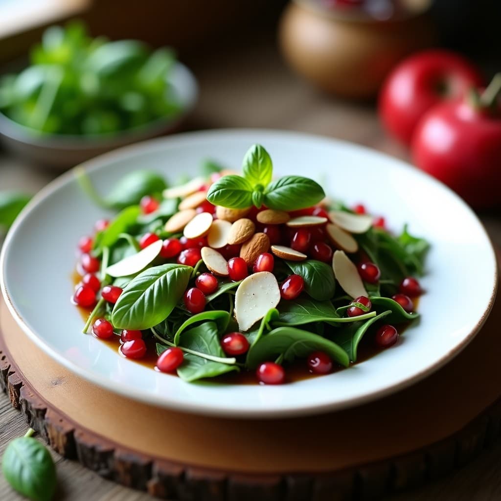 Ensalada de Canónigos y Granadas con Vinagreta de Vinagre de Módena: Receta Italiana Fresca