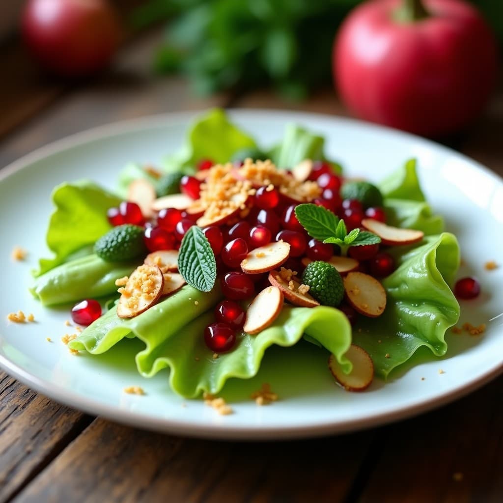 Ensalada de Canónigos y Granados con Vinagreta de Vinagre de Módena: Receta Española Gourmet