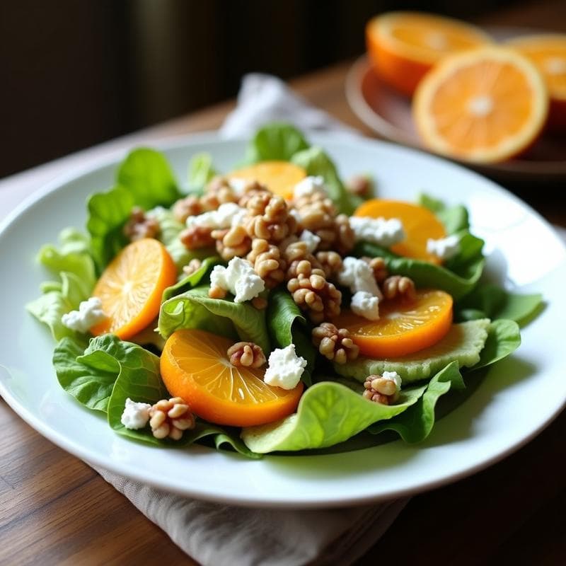Ensalada de Canónigos con Naranja y Queso de Cabra: Receta Fresca y Gourmet en 10 Minutos