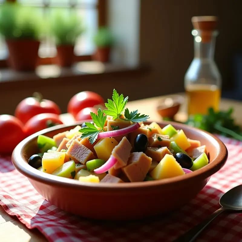 Ensalada Cantera Murciana con Ventresca: Receta Tradicional en 15 Minutos con Toque Gourmet