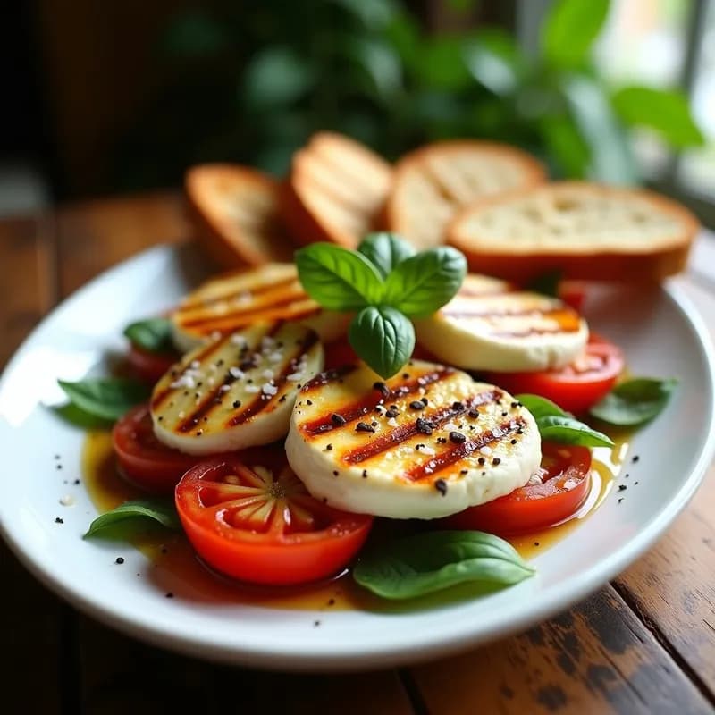 Ensalada Caprese Ahumada: Receta Gourmet en Parrilla con Toque de Miel