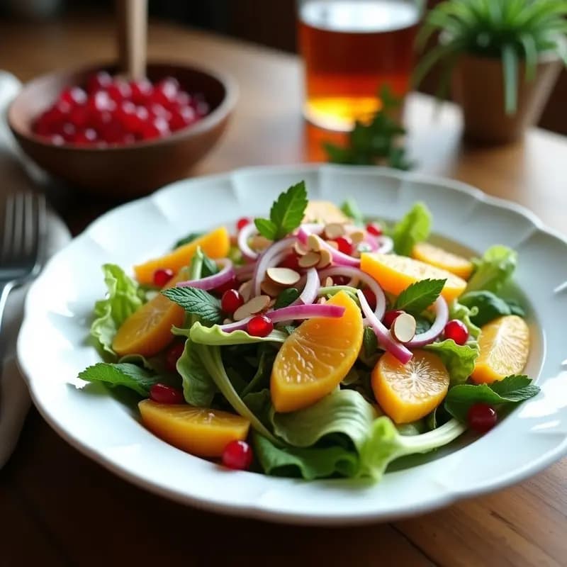 Ensalada de Cescas con Naranjas y Granada: Receta Tradicional Valenciana Alta en Fibra