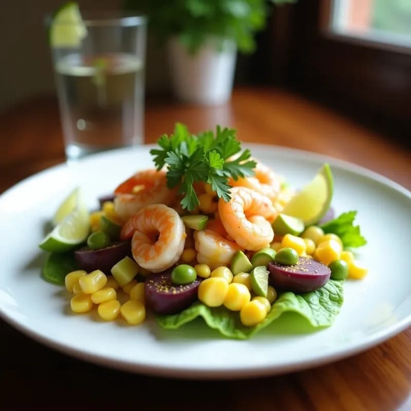 Ensalada de Ceviche Peruano con Camarón Limeño: Receta Auténtica y Fresca en 15 Minutos