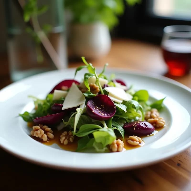 Ensalada Crusca con Rádicchio, Nueces y Parmesano: Receta Italiana en 15 Minutos con Toque Crujiente