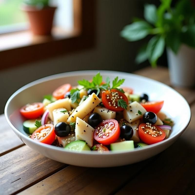 Ensalada de Cuscús con Merluza Ahumada: Receta Proteica y Sin Cocción en 15 Minutos