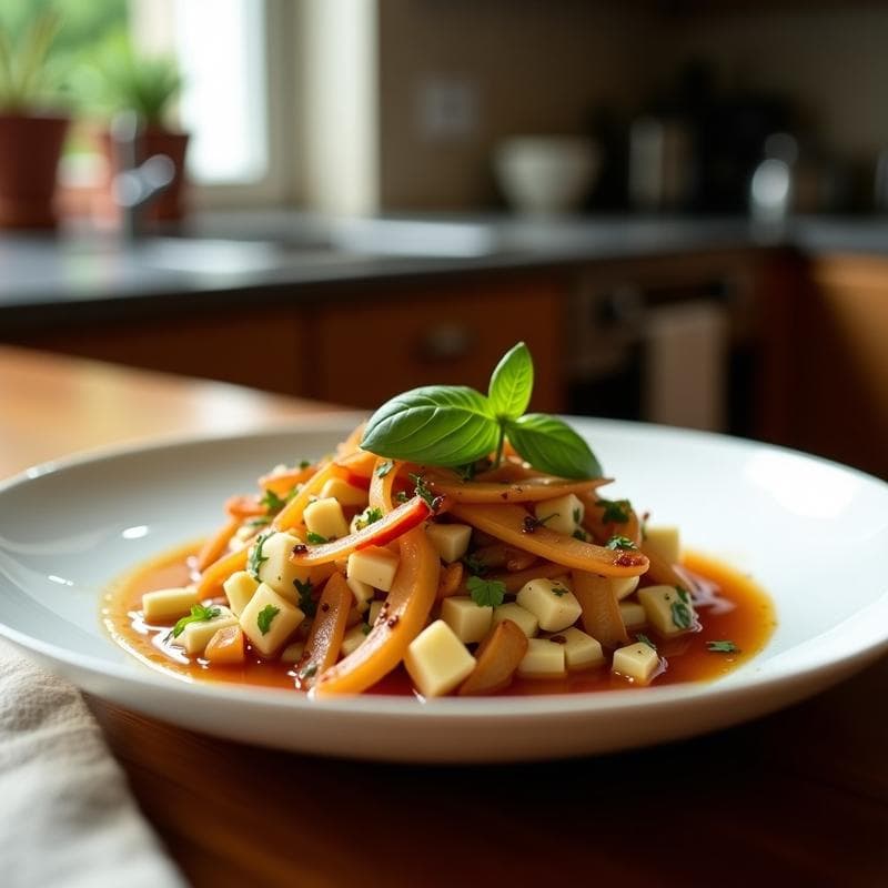 Ensalada de Cuscús con Morcilla y Cebolla Caramelizada: Receta Fácil con Toque Dulce-Salado
