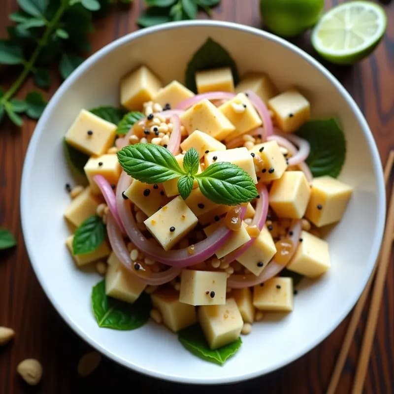 Ensalada de Durian y Cacahuetes: Receta Tailandesa Exótica y Alta en Grasas Saludables