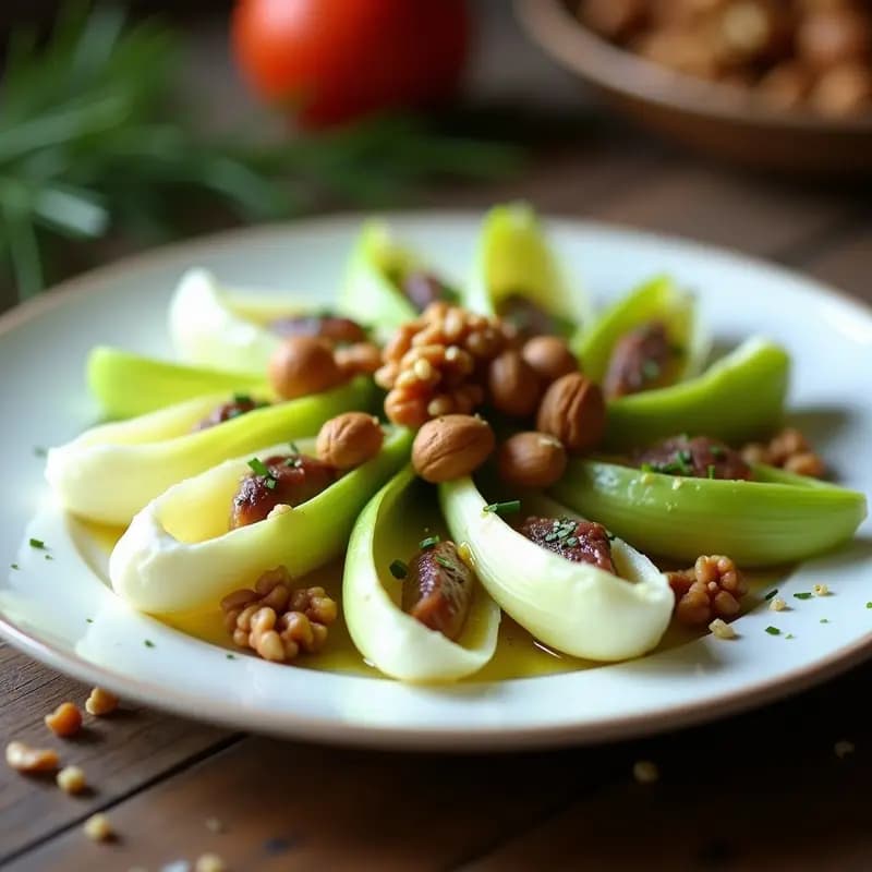Ensalada de Endibias con Anchoas y Nueces: Entrante Navideño y Elegante