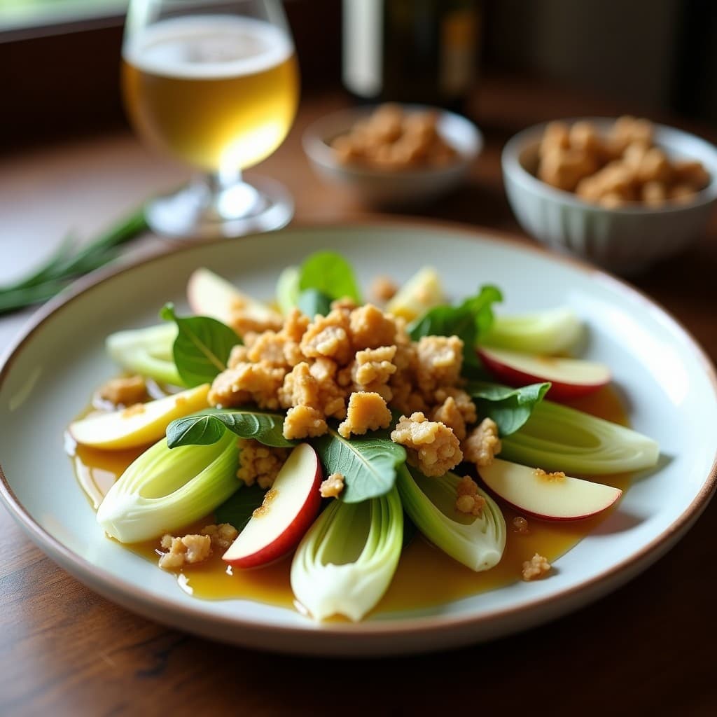 Ensalada de Endibias y Nueces con Vinagreta de Sidra: Receta Belga para Otoño
