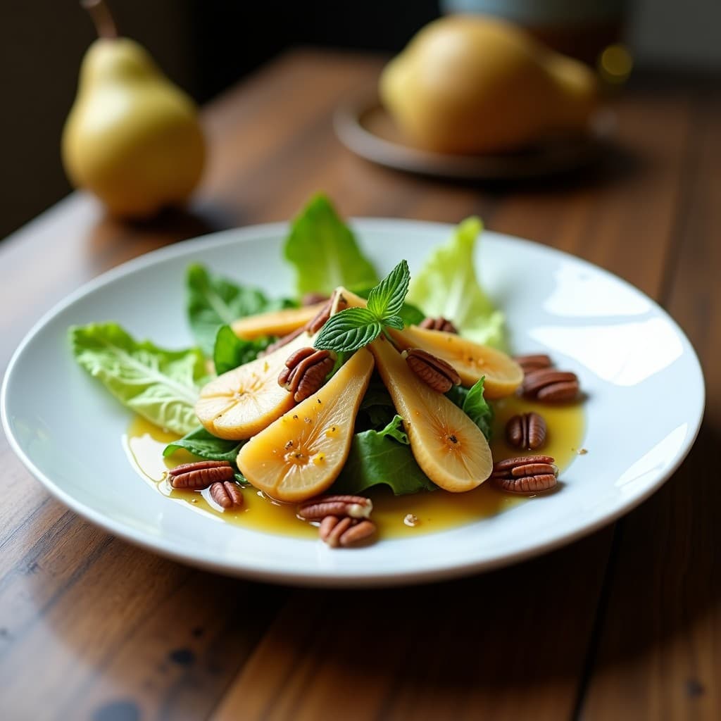 Ensalada de Endibias y Peras al Vino Blanco con Nueces: Receta Belga Elegante y Crujiente