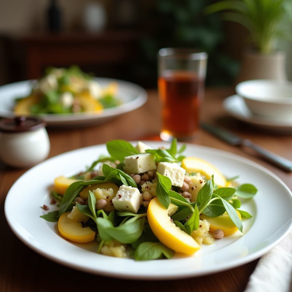 Ensalada de Endivias, Manzana Verde y Queso de Anacardos: Receta Francesa Crunch en 10 Minutos
