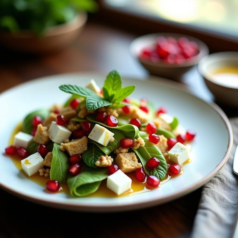 Ensalada de Endivias, Queso de Cabra y Granada con Vinagreta de Naranja Amarga: Receta Keto