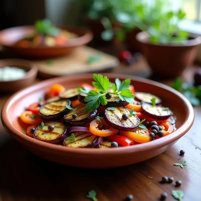 Ensalada de Escabeche con Berenjena Ahumada: Receta Mediterránea Rápida y Alta en Omega-3