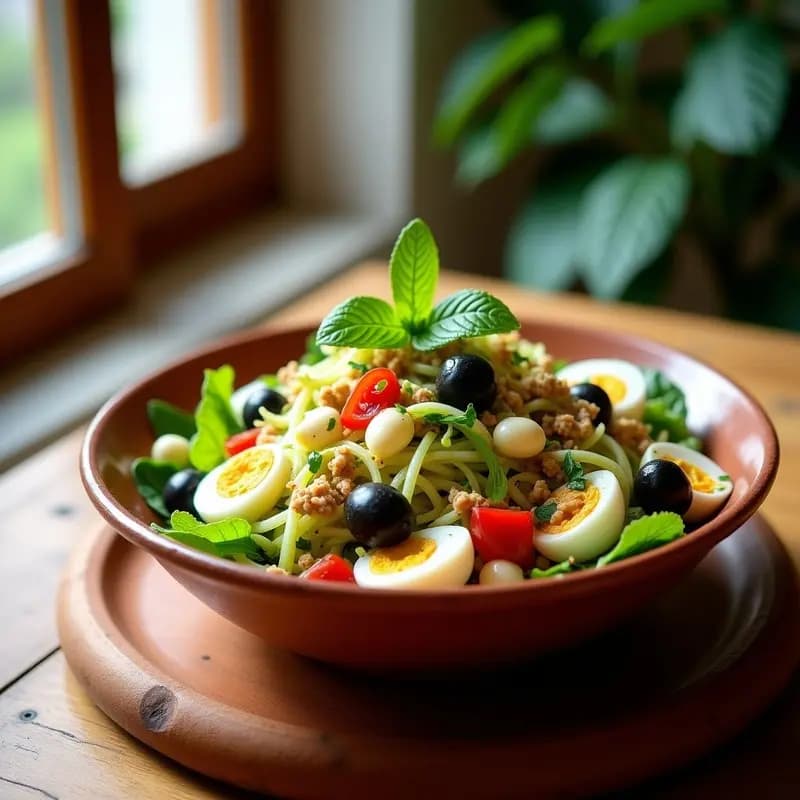 Ensalada de escarola con anchoas y boquerones en vinagre: Entrante murciano fresco y ligero