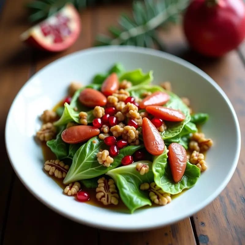 Ensalada de Escarola con Granados y Anchoas: Receta Navideña Sin Gluten