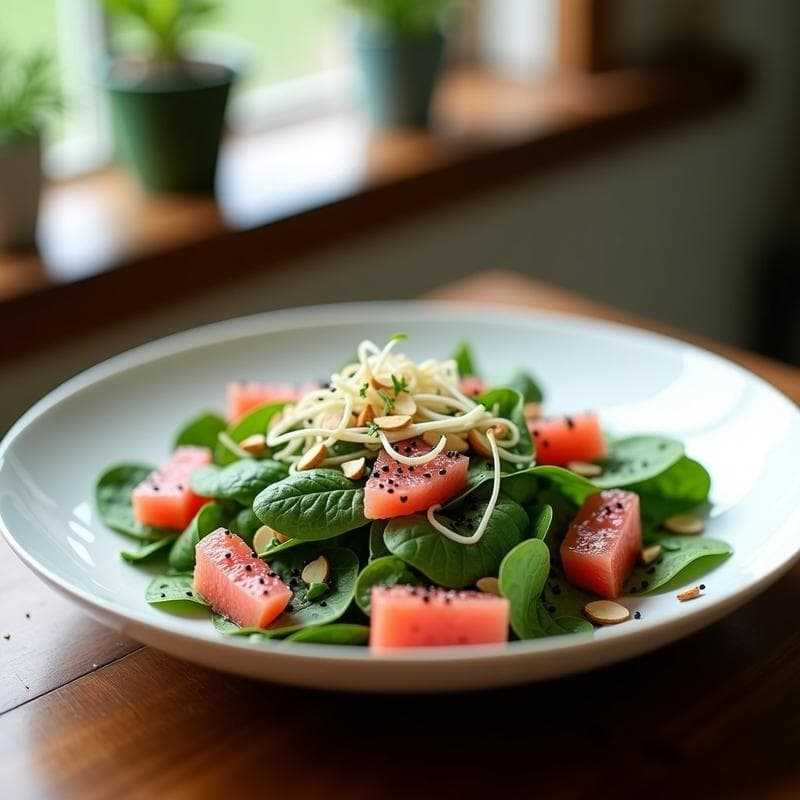 Ensalada de Espirulina y Pomelo con Vinagreta de Limón: Receta Vegana y Detox
