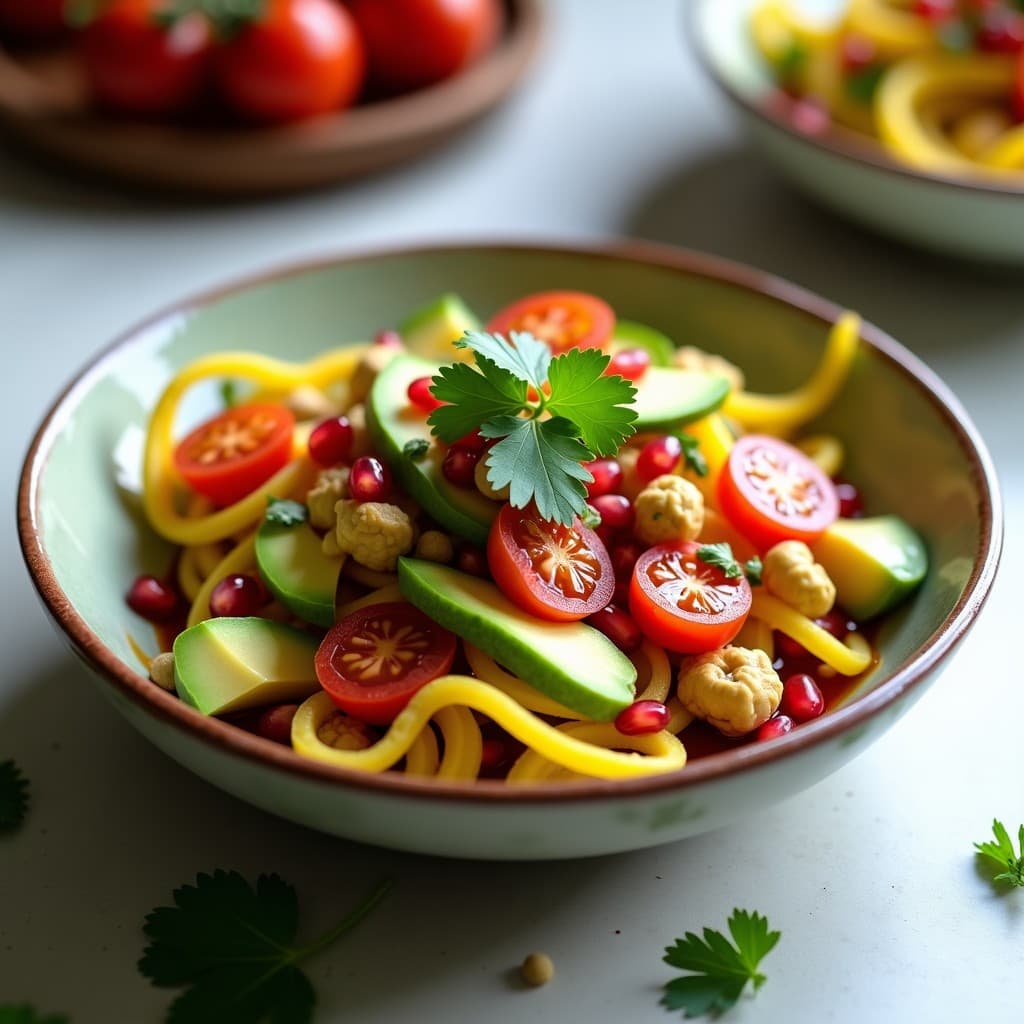 Ensalada de Flor de Calabaza y Vinagreta de Granado: Receta cultura Mexicana Vegana