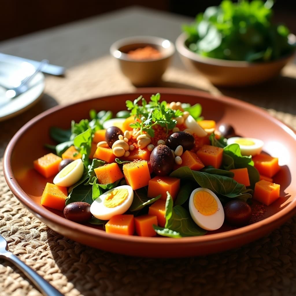 Ensalada de Garnacha y Escarola: Receta Valenciana con Vinagreta de Romesco