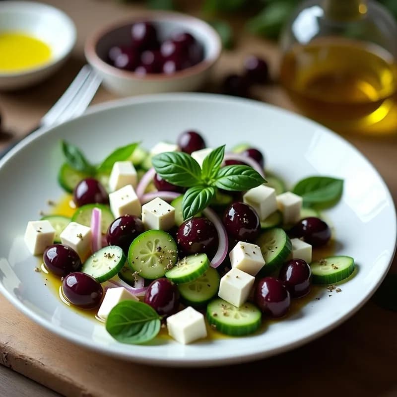 Ensalada Griega Keto: Receta Sin Tomate y Alta en Grasas Saludables