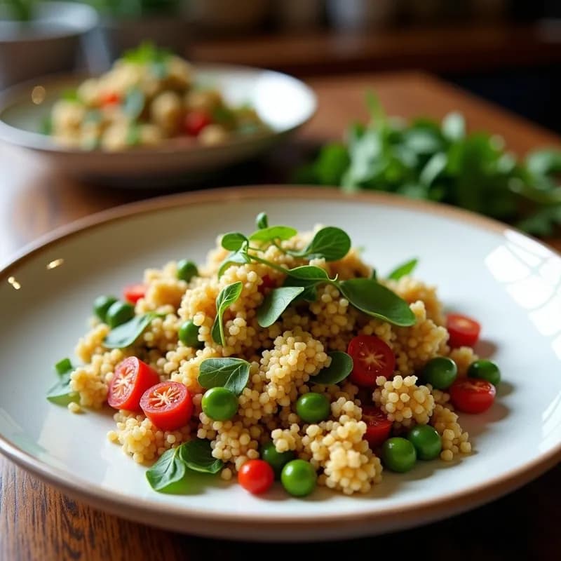 Ensalada Griega con Quinoa y Trufa: Receta Proteica y Sin Gluten en 20 Minutos