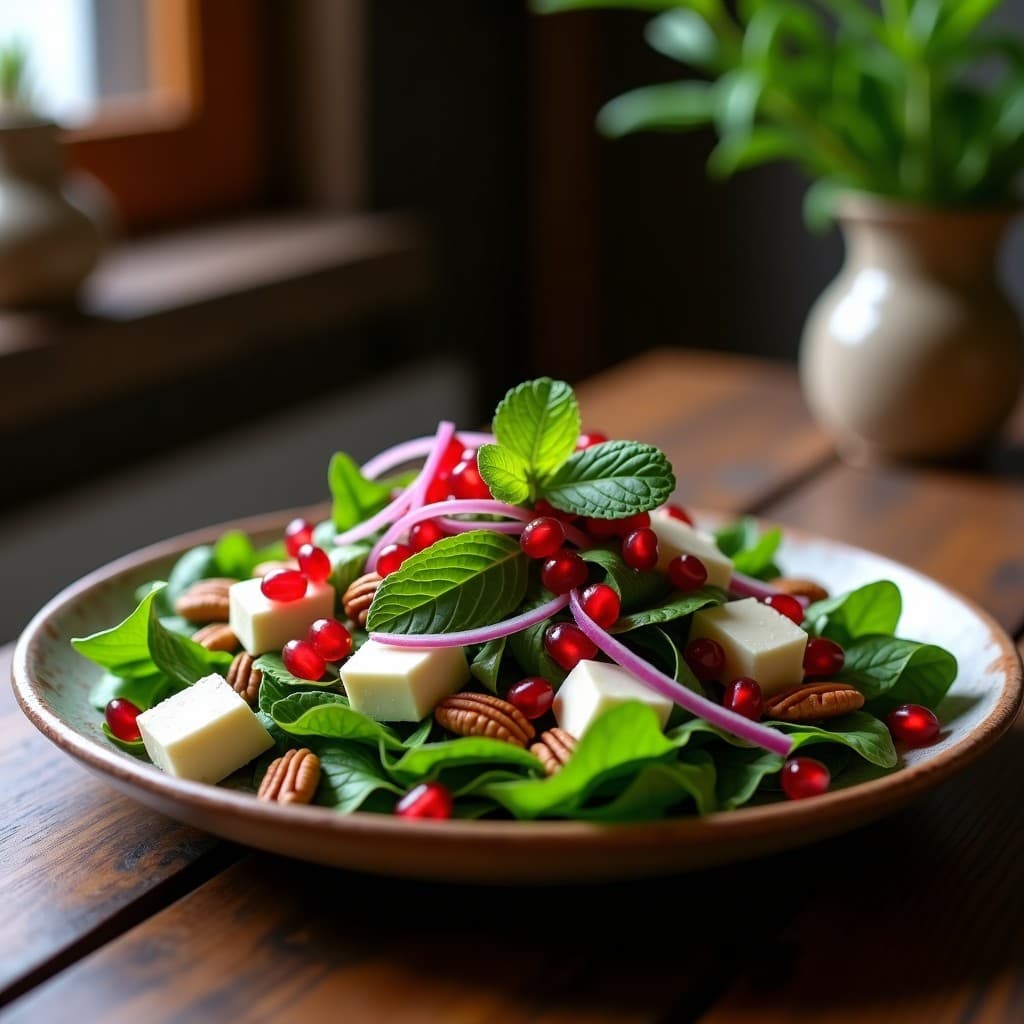 Ensalada de Higuerilla y Queso de Cabra con Vinagreta de Granada: Receta Colombiana Gourmet