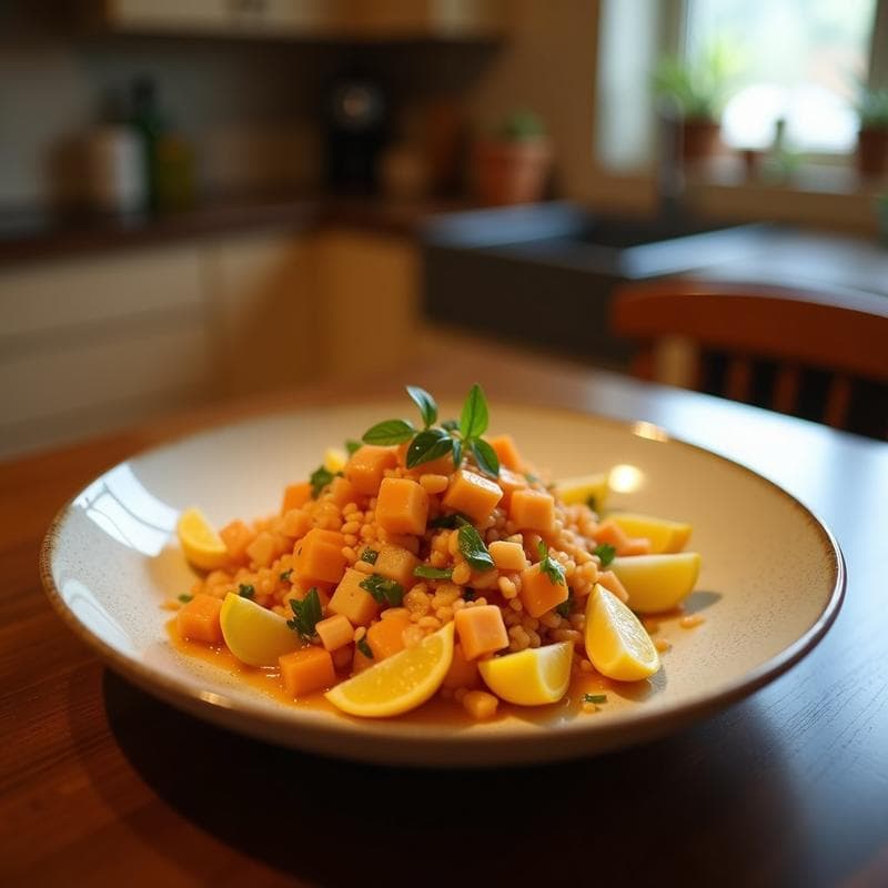 Ensalada de Hinojo y Naranja Sanguina con Aliño de Azafrán: Receta Española Sin Gluten