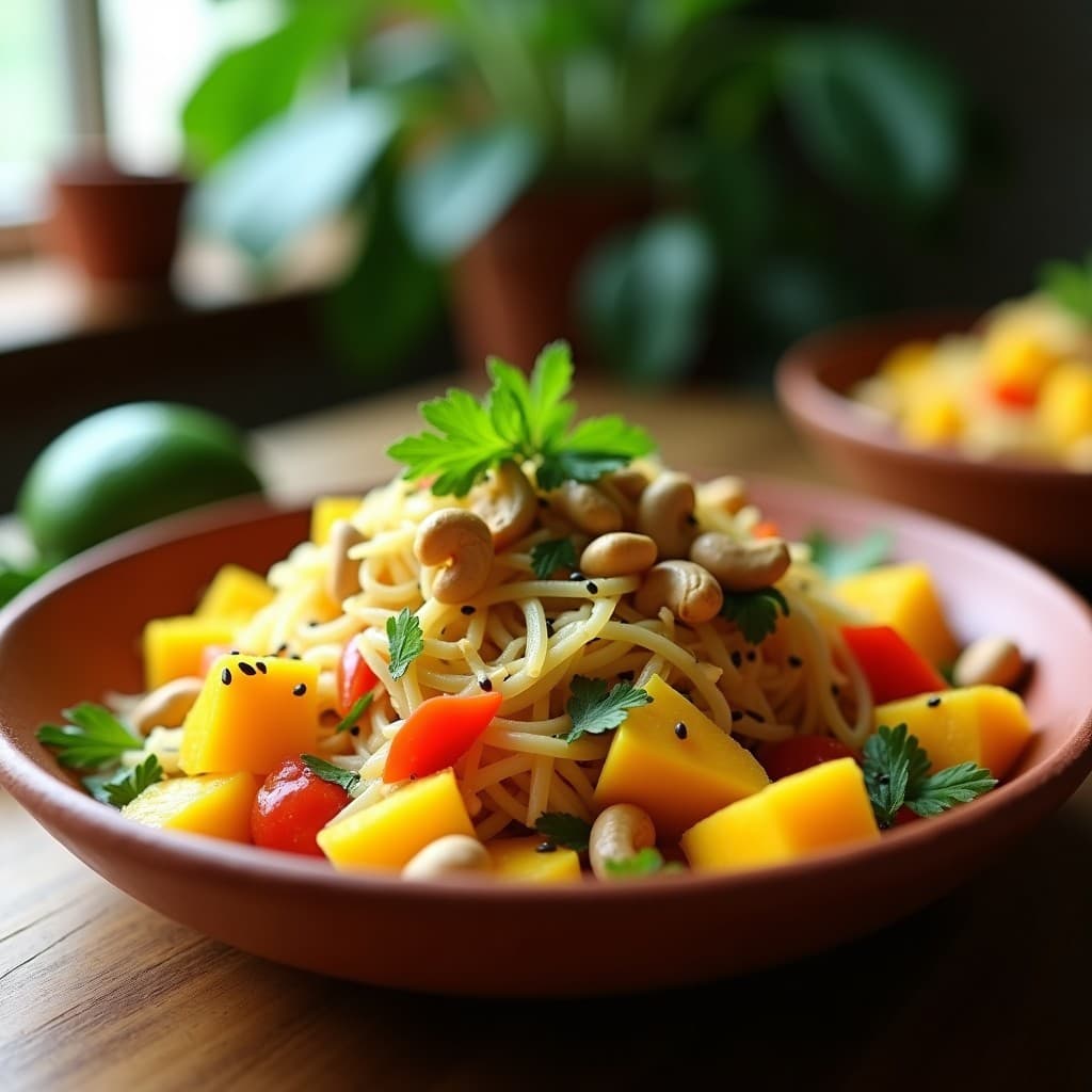 Ensalada de Jackfruit Desmenuzado y Mango: Receta Vegana con Toque Latino en 10 Minutos