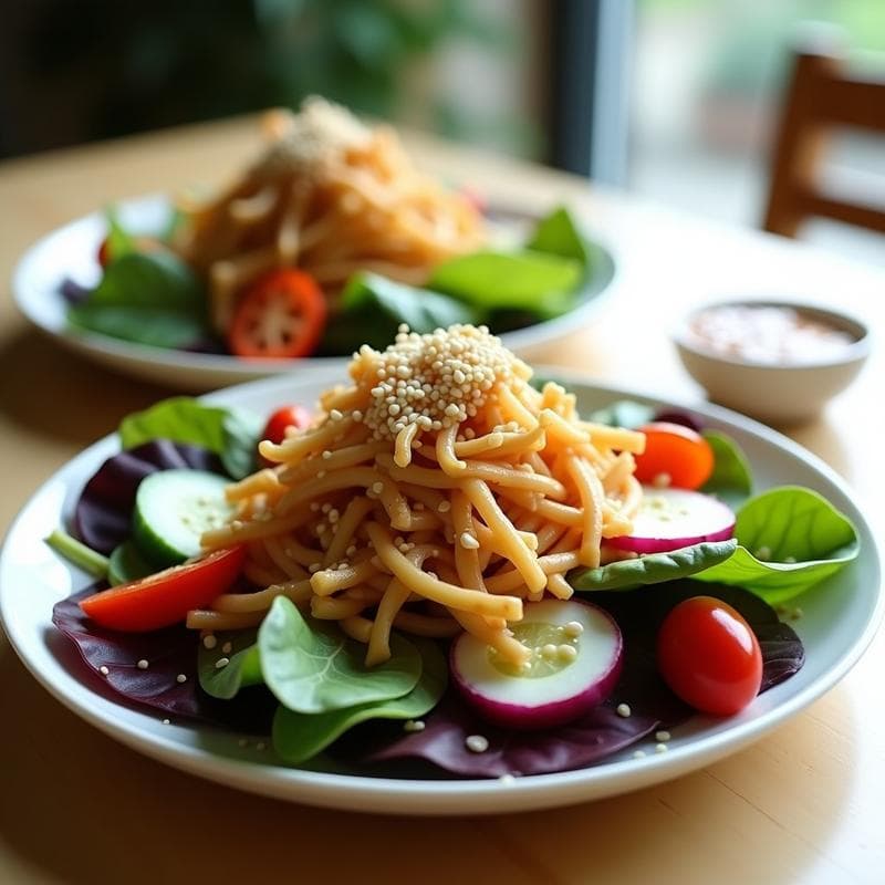 Ensalada de Jackfruit y Miso con Vinagreta de Sésamo: Receta Vegana y Alta en Proteína