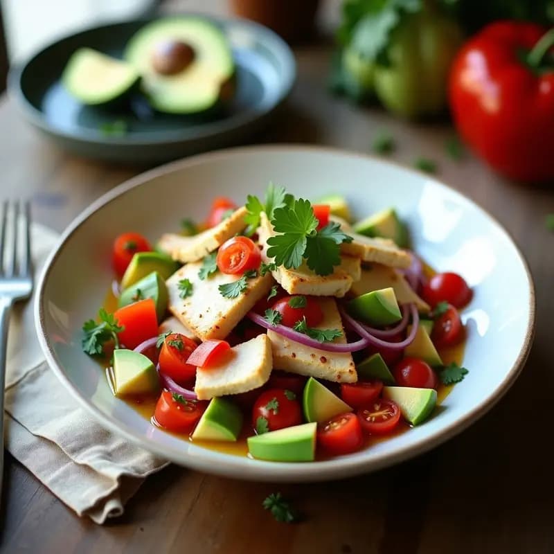Ensalada Jarochera con Bacalao Desalado y Pimientos: Receta de ida y vuelta