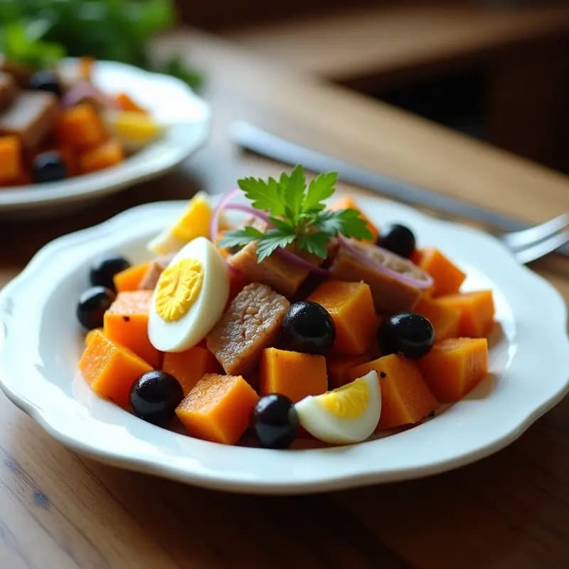Ensalada de Lanzarote con Batata y Ventresca: Receta Tradicional de Canarias con Toque Moderno