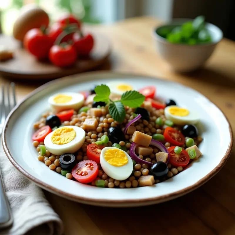 Ensalada de Lentajas con Ventresca y Huevos: Receta de Verano de la Costa