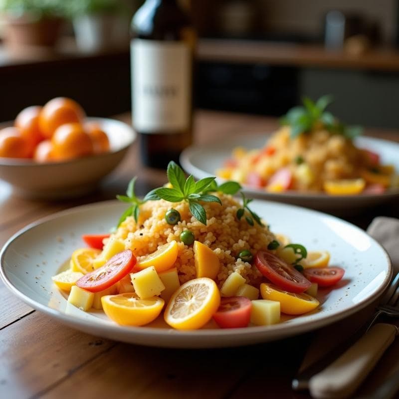 Ensalada de Lentejas Beluga y Naranjas Sanguinas: Receta Persa con Toque Ácido y Dulce