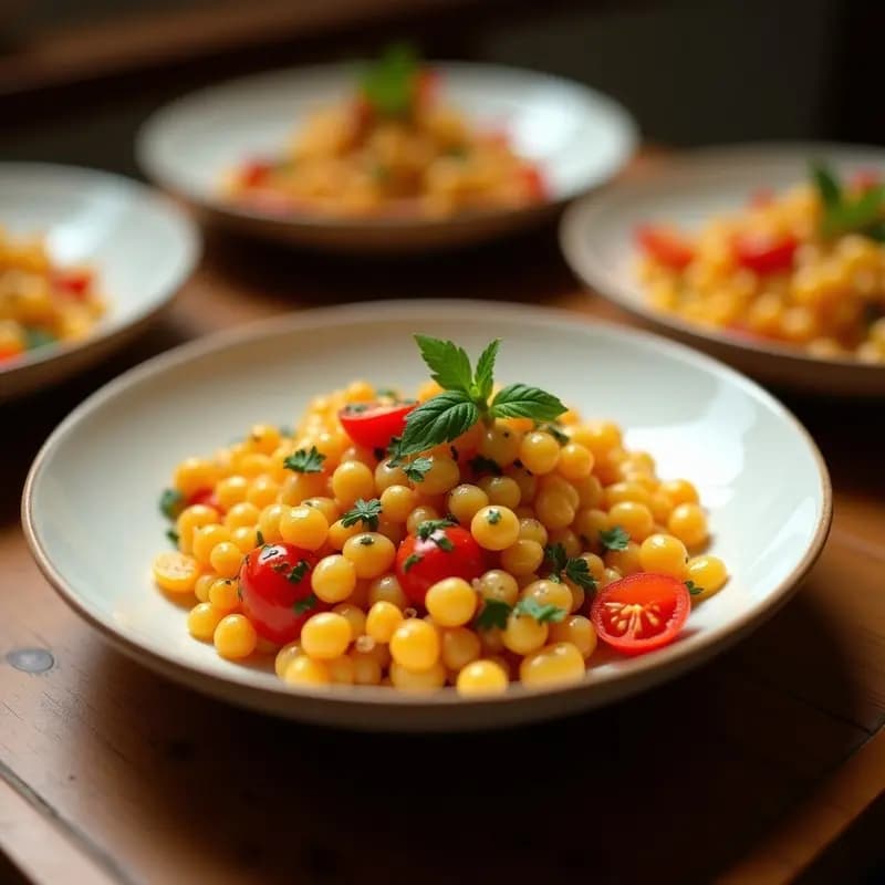 Ensalada de Lentejas con Granados y Vinagreta de Naranja: Receta Árabe en Bowl Estético