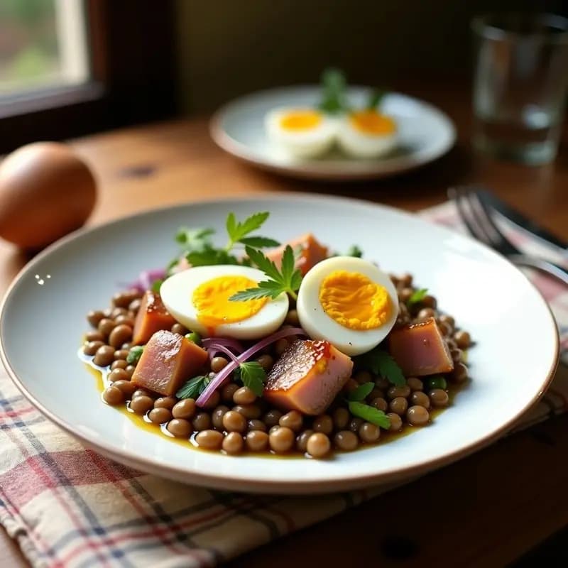 Ensalada de Lentillas con Ventresca y Cebolla Caramelizada: Receta de Litoraleño