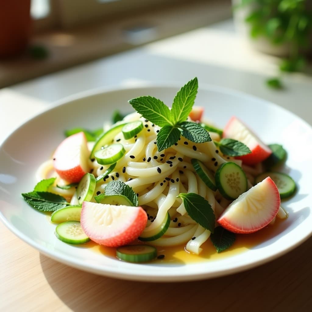 Ensalada de Litchi, Pepino y Menta: Receta China Refreshing y Sin Cocción