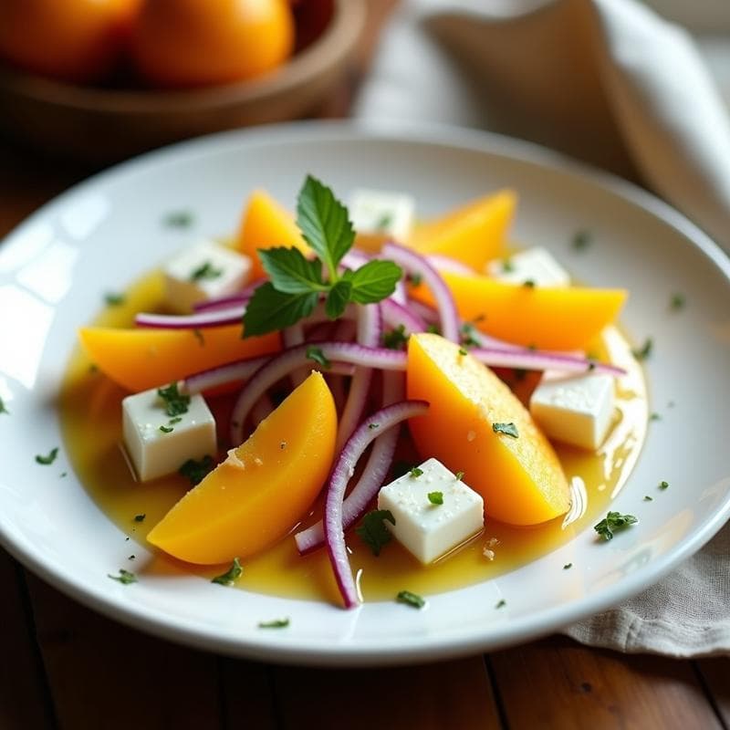Ensalada de Lulo y Queso Fresco con Vinagreta de Miel y Mostaza: Receta Andina Refrescante