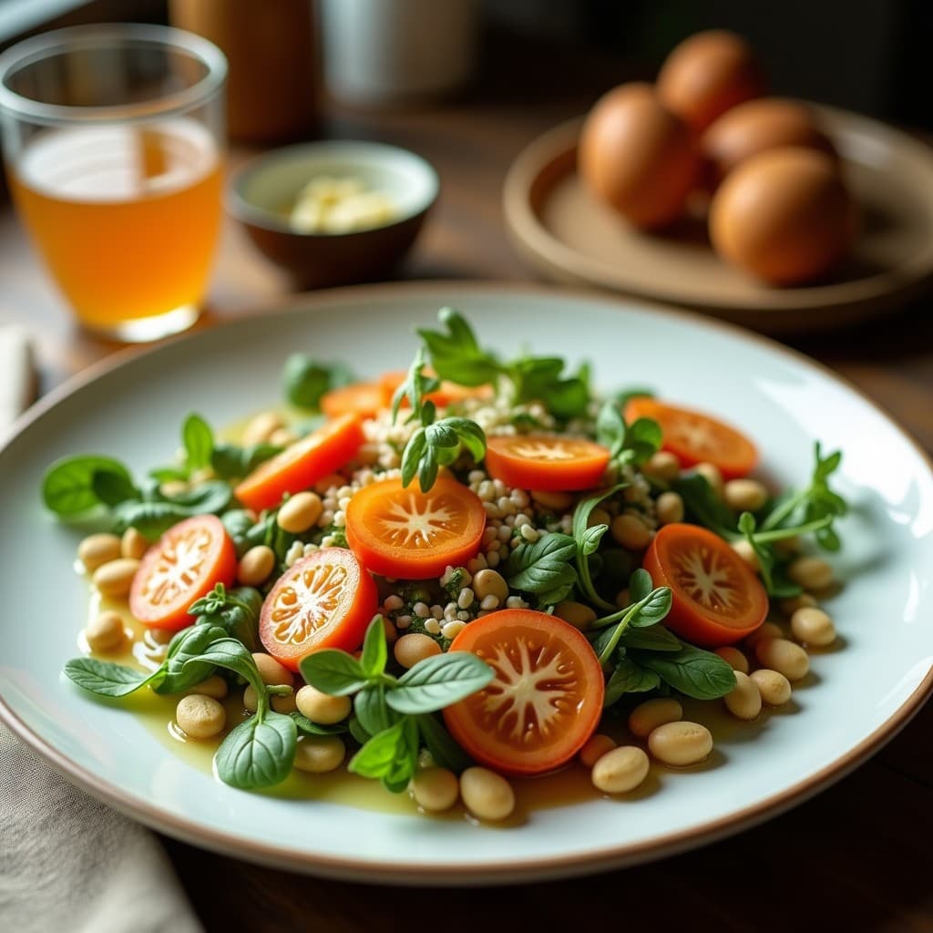 Ensalada de Mache y Nueces con Vinagreta de Miel y Mostaza: Receta Elegante y Rica en Omega-3