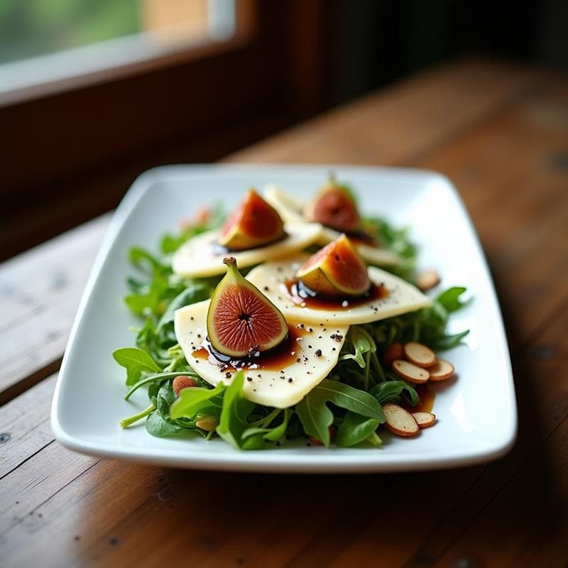 Ensalada de Machego y Higos Caramelizados: Receta Española con Vinagreta de Pedro Ximénez