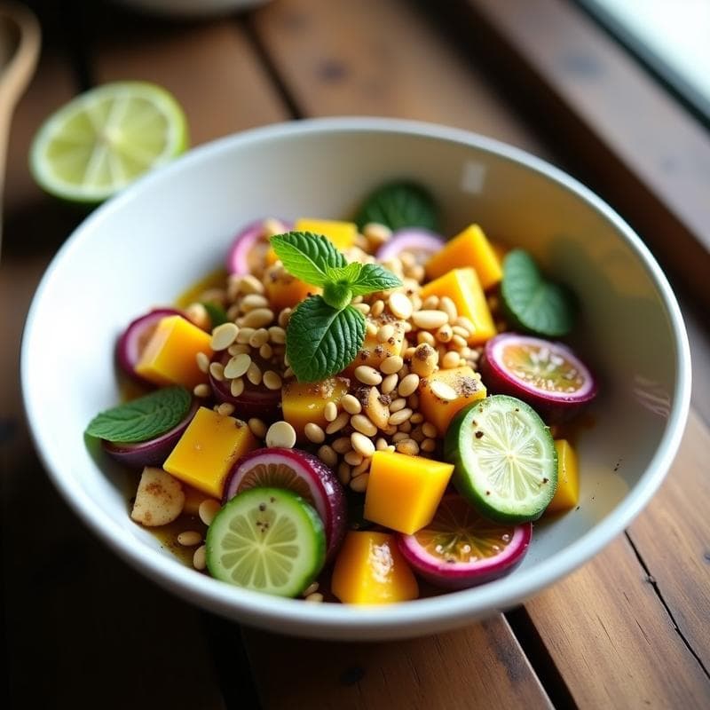 Ensalada de Mangostán y Granadilla: Receta Tropical y Rica en Vitamina C en 10 Minutos
